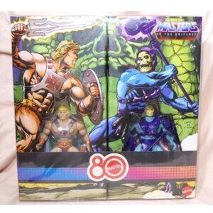 He-Man and Skeletor C9.5+ Retro 2-Pack Masters of the Universe 80th Anniversary